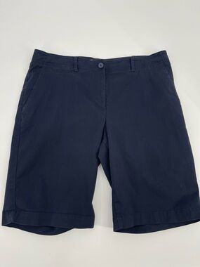 Talbots 12 Bermuda Shorts Chino Preppy Classic Coastal Chic Everyday Essential
